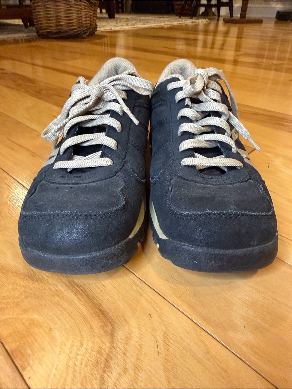 Skechers Bikers Patroller Black Suede Leather Sneakers Women’s 8.5 Chunky Sole - Picture 4 of 11